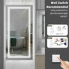 42" Full-Length LED Lighted Bathroom Mirror Anti-fog Vanity Mirror Wardrobe Home