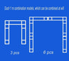 3PCS DJ Lighting Stand Sturdy Square Frame DJ Truss Stand Stage Wedding Backdrop