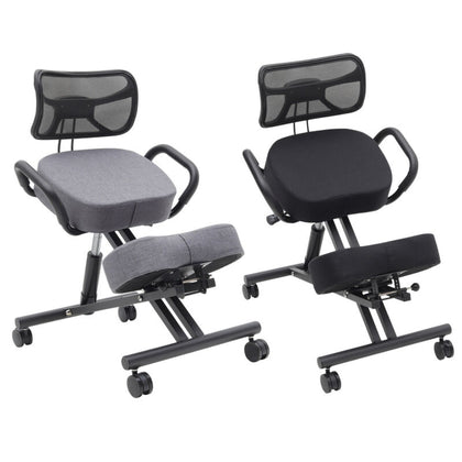 Ergonomic Office Chair Kneeling Stool Back Support Adjustable Orthopaedic Seat