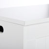 Mondeer Storage Chest with Lid Large Capacity Multi-Purpose Organiser White