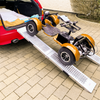 Foldable Steel Loading Ramp Set of 2 Vehicle Motor Bike Quad Mower Garage Tool