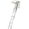 Loft Ladder Stairs With Handrail Folding Small Spaces Pull Down 3 Section Werner