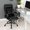 High Back Executive Chair Ergonomic Leather Computer Chair w/Rocking Backrest