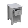 Mdf Bedside Table with Drawer and Shelf Cabinet Storage Unit - 28 x 31 x 45cm