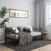 Pull-out Sofa Bed Frame Black Metal 90x200 cm GHB