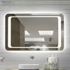 Led Bathroom Mirror with Lights Sensor Switch Demister Pad Anti-fog Wall Mounted