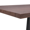 Industrial Dining Table Large Wooden Top Steel Legs Kitchen Dinner Furniture