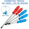 Magnetic Screwdriver Set HEAVY DUTY Philips & Slotted Go Through Drivers PH0-PH4