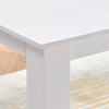 Modern White Dining Table for 2-4 Small Space Wooden Kitchen Table Writing Table