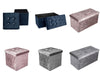 Storage box Foldable Ottoman Seat Toy Storage Box Foot Stool bench home stool