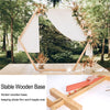 Stable Hexagon Wood Wedding Arch Frame Backdrop Stand Garden Party Rustic Style