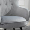 Grey Wing Back Occasional Chair Tub Armchair Living Room Fireside Sofa Lounge BN
