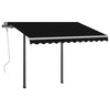 Manual Retractable Awning with 3.5x2.5 m Anthracite O9Q2