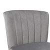 Upholstered Wing Back Chesterfield Sofa Velvet Button Tub Chair Scallop Armchair