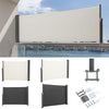 Home Patio Terrace Retractable Side Awning Wind Sunshade Fence Privacy Screen