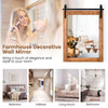 Farmhouse Wall Mirror Rustic Wall Mounted Mirror Rectangle Decorative Mirror