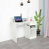 UK Computer Desk with Drawers Storage Shelf Keyboard Tray Laptop Table White