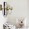 Glass Ball Wall Light Spherical LED Wall Lamp Vintage Industrial Loft Bar Sconce