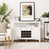 Modern Sideboard Cabinet Kitchen Cupboard 12 Bottles Wine Rack Display Shelves