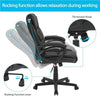 Executive Office Chair Lumbar Support Adjustable PU Leather Computer Desk Chair