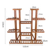 300℃ Carbonized Wood Plant Stand Durable Flower Pot Holder Shelving Unit Decorat