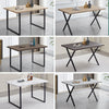Modern Wood Dining Table Kitchen Dining RoomTable with X/U Shaped Metal Legs