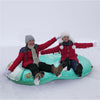 47/62/95'' Inflatable Snow Tube Winter Fun Toy Sled Outdoor Sledding with Handle