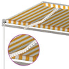 Manual Retractable Awning with 400x350 Yellow and White L5N8