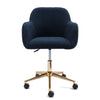 Home Office Study Desk Chair 360° Swivel Height Adjustable Computer Chair Blue