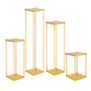 Metal Flower Rack Wedding Party Art Geometric Column Vases Stand Top Props Decor