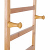Heavy Duty Wooden Clothes Rail Rack Garment Hanging Stand Corner Open Wardrobe
