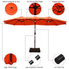 4.6M Patio Double-Sided Umbrella Parasol Outdoor Extra Large Crank Sunshade
