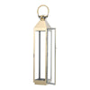 Stainless Steel Tall Glass Lanterns Floor Lantern Candle Tealight Holders Garden