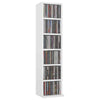 Stylish 8-Tier CD Cabinet Display Shelving Chipboard Freestanding Storage Furnit