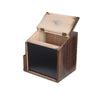 Wood Donation and Ballot Box Suggestion Box- With Lockable- Charity Donation Box