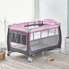 Portable Baby Travel Cot Crib Bassinet Bed Playpen Infants with Mattress Folding