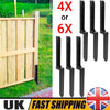 4/6x Fence Post Repair Kit, Heavy Duty Steel Fence Post Anchor Ground Spike for