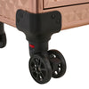 Rose Gold Makeup Trolley Train Case Beauty Cosmetic Vanity Case Box Wheel Drawer