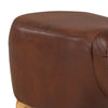 Brown Faux Leather Hippo Footstool Animal FootStool Ottomans Child Toy Gift Home