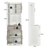 Tall Kitchen Cupboard Buffet Pantry Storage Cabinet with Adjustable Shelves