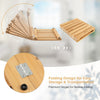 Portable Bamboo Bath Mat Foldable Non-Slip Wooden Shower Mat Slatted Duck-Board