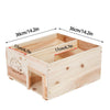 Simply Wood Eco Hedgehog House Hibernation Nesting Shelter Box Detachable 2 Room