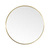 60cm Round Wall Mirror Home Decor Bathroom Makeup Mirror Space Aluminum Frame