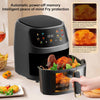 Large 8L Air Fryer Touch Screen Smart Healthy Cooker Oven Window Visible 2400W