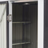 5x3ft Garden Storage Shed Bike Tools with Lockable Door,Sloped Roof, Inner Shelf