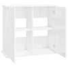 Aquarium Stand Fish Tank Cabinet Base High Gloss White Engineered Wood