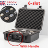 6 Watch Travel Case Watch Storage Safe Carrying Hard Box Waterproof With Handle
