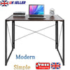 Modern Simple Home Folding Desk PC Laptop Table Office Study Workstation Shelves