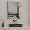 Bathroom Led Lighted Mirrored Cabinet with Shaver Socket Wall Hung Anti Mist