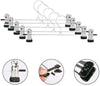 20X Metal Clip Coat Hangers Clothes Closet Pant Trouser Skirt Non-slip Racks